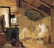 Carl Spitzweg The Poor Poet oil painting reproduction